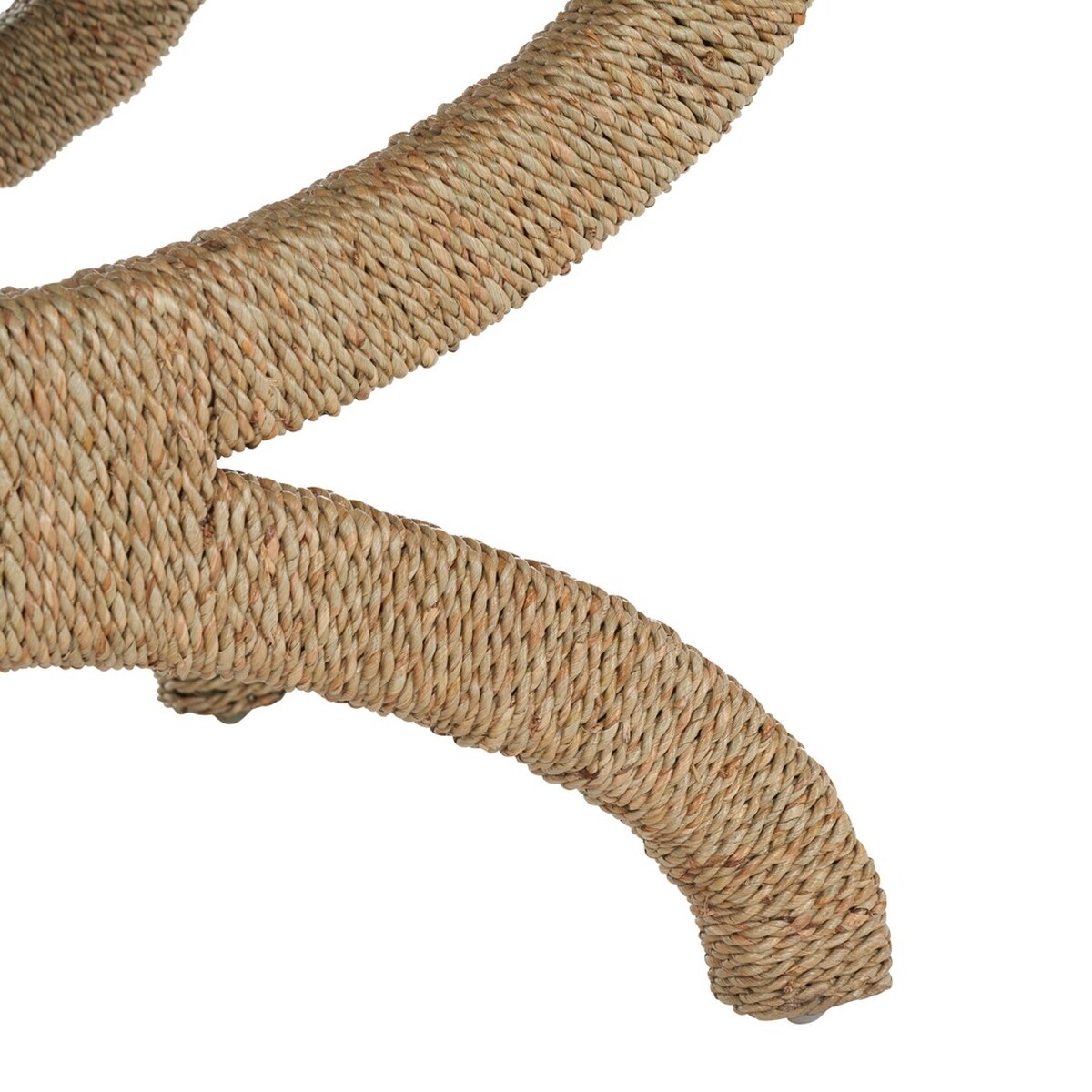 Aikan Woven Sea Grass Ottoman - Natural / Beige - Safavieh - Image 3