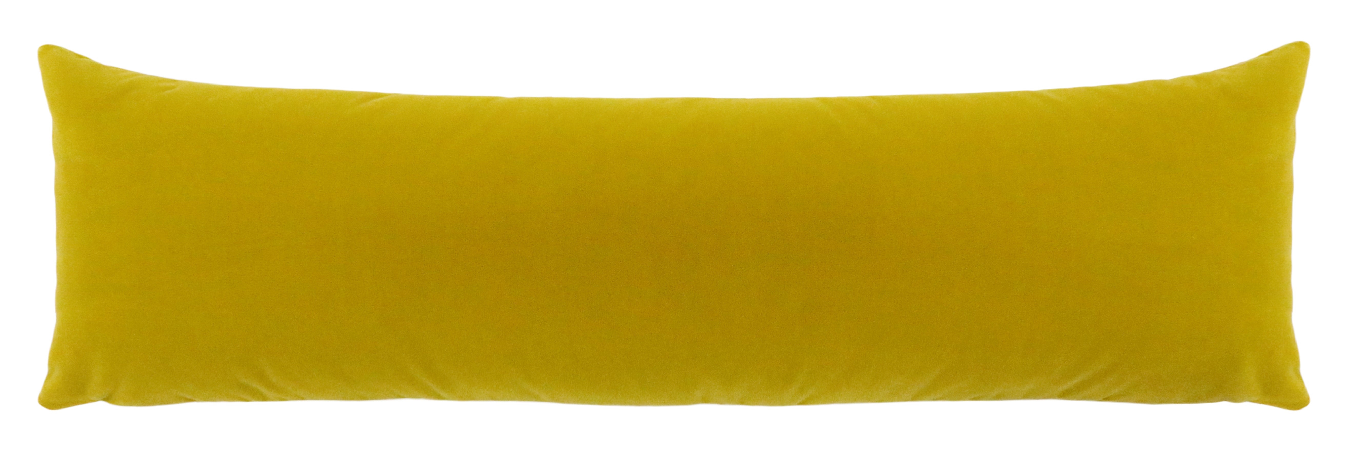 THE XL LUMBAR :: MOHAIR VELVET // CHARTREUSE - BY THE YARD - Image 2