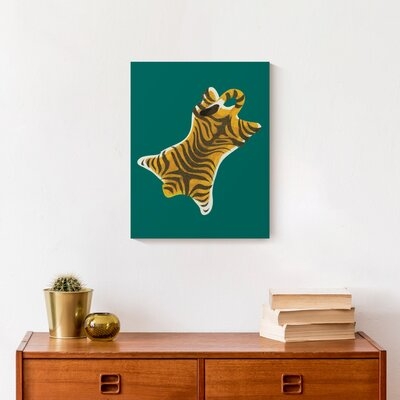 Tiger Skin Rug - Wrapped Canvas Print - Image 0