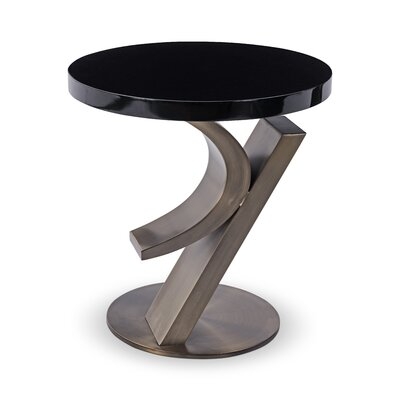 Bergamot Pedestal End Table - Image 0