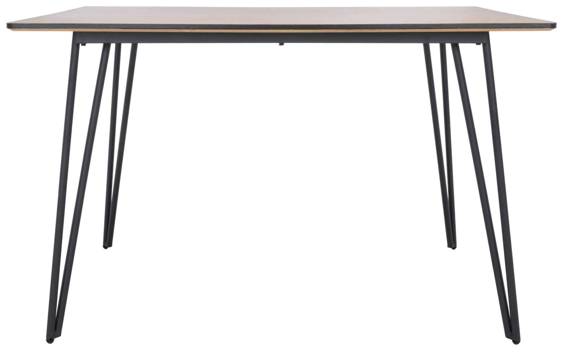 Lexzandra Dining Table - Natural / Black - Safavieh - Image 0