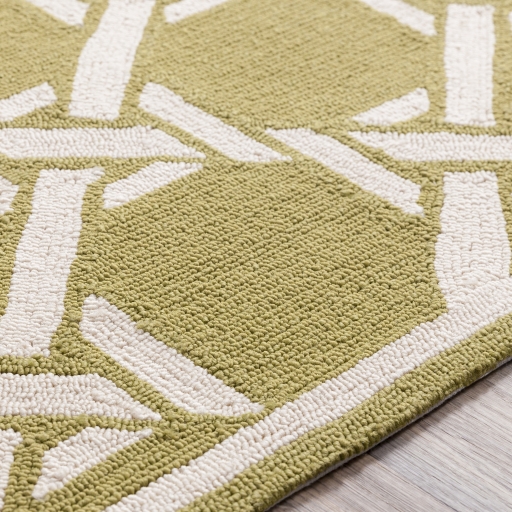 Rain Green Outdoor 9' x 12' Handmade Rug - Image 3