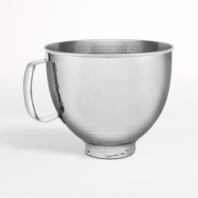 KitchenAid ® Stand Mixer 5-Qt. Hammered Stainless Steel Mixing Bowl - Image 0