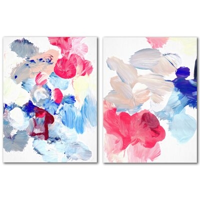 Pastel Abstract - 2 Piece Painting Print Set - Image 0