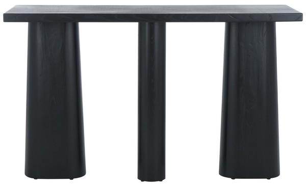 Ryllae Elm Wood Console Table - Black - Image 0