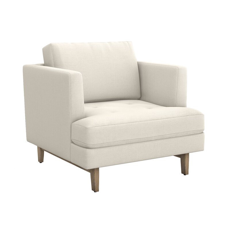 Interlude Ayler Lounge Chair Upholstery Color: Pearl - Image 0