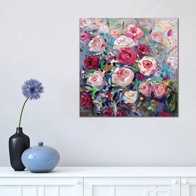 Roses Bloom by Ekaterina Ermilkina - Wrapped Canvas Painting Print - Image 0