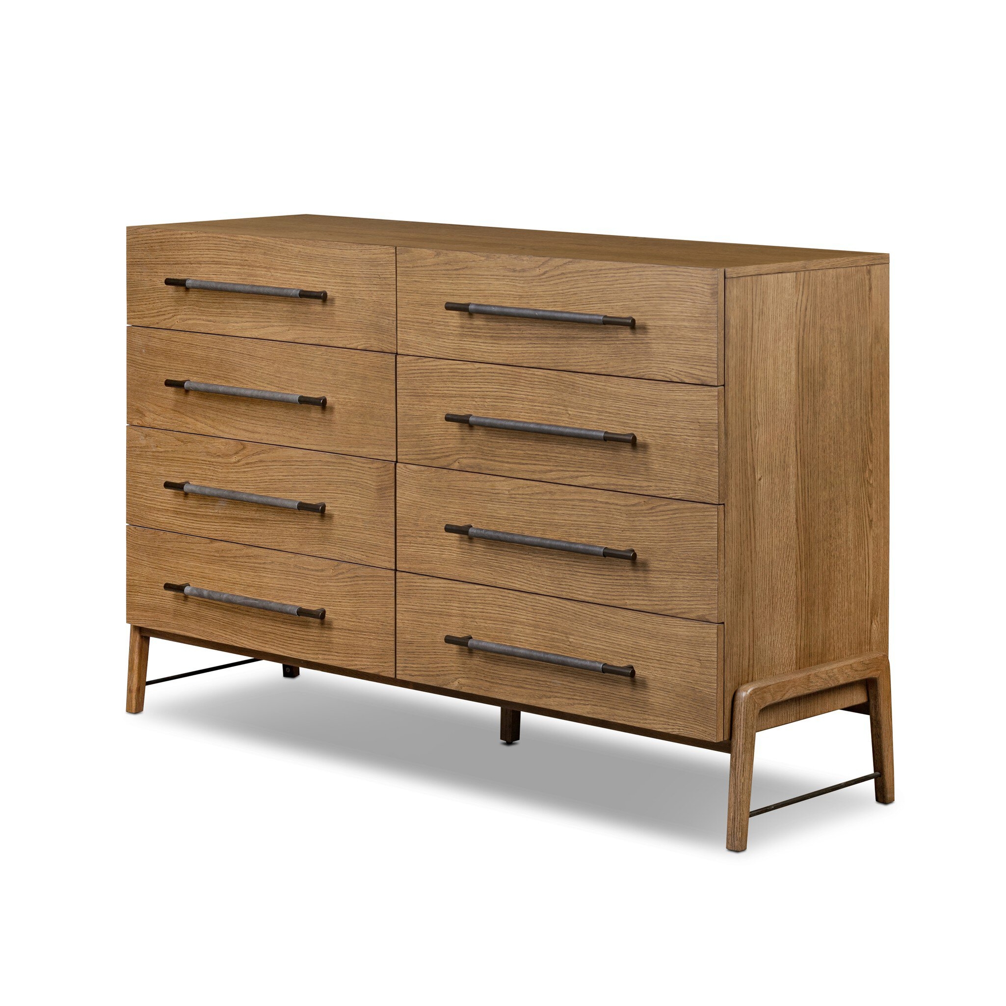 Rosedale 8 Drawer Dresser - Amber Oak Veneer - Image 1