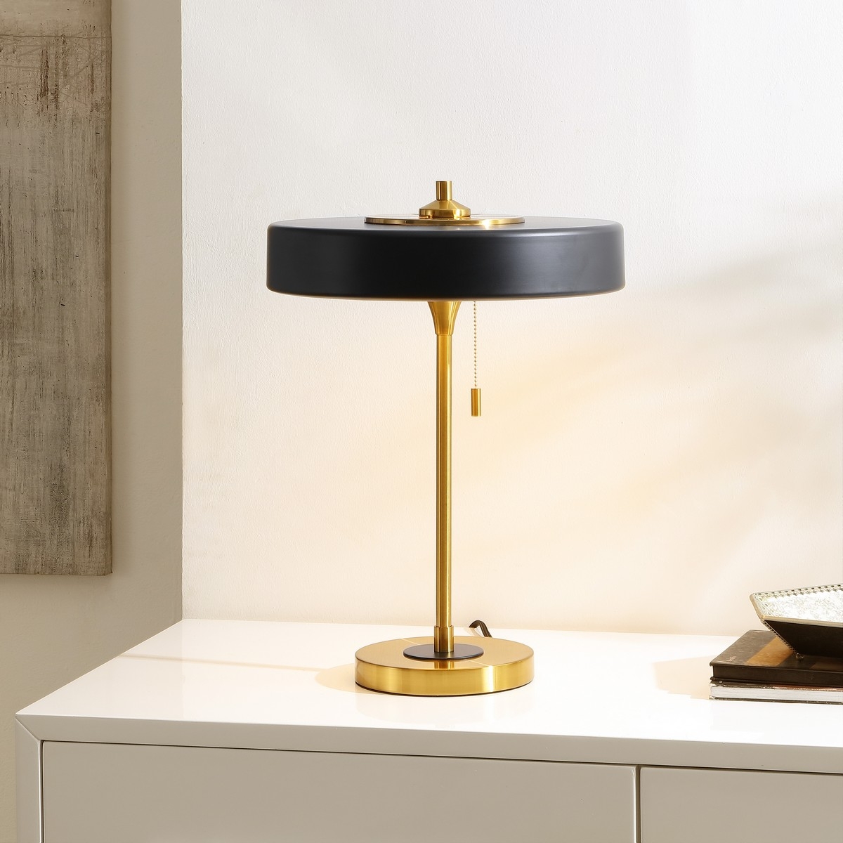 Decker 19.25 Inch Table Lamp - Black/Brass - Image 2