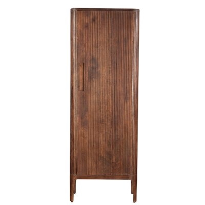 Shutter Tall Cabinet Made Of Wood - Walnut - Image 0