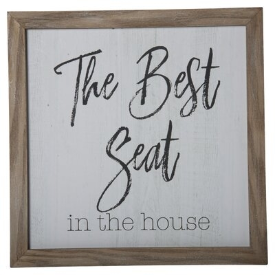 Picture Frame Textual Art on Wood - Image 0