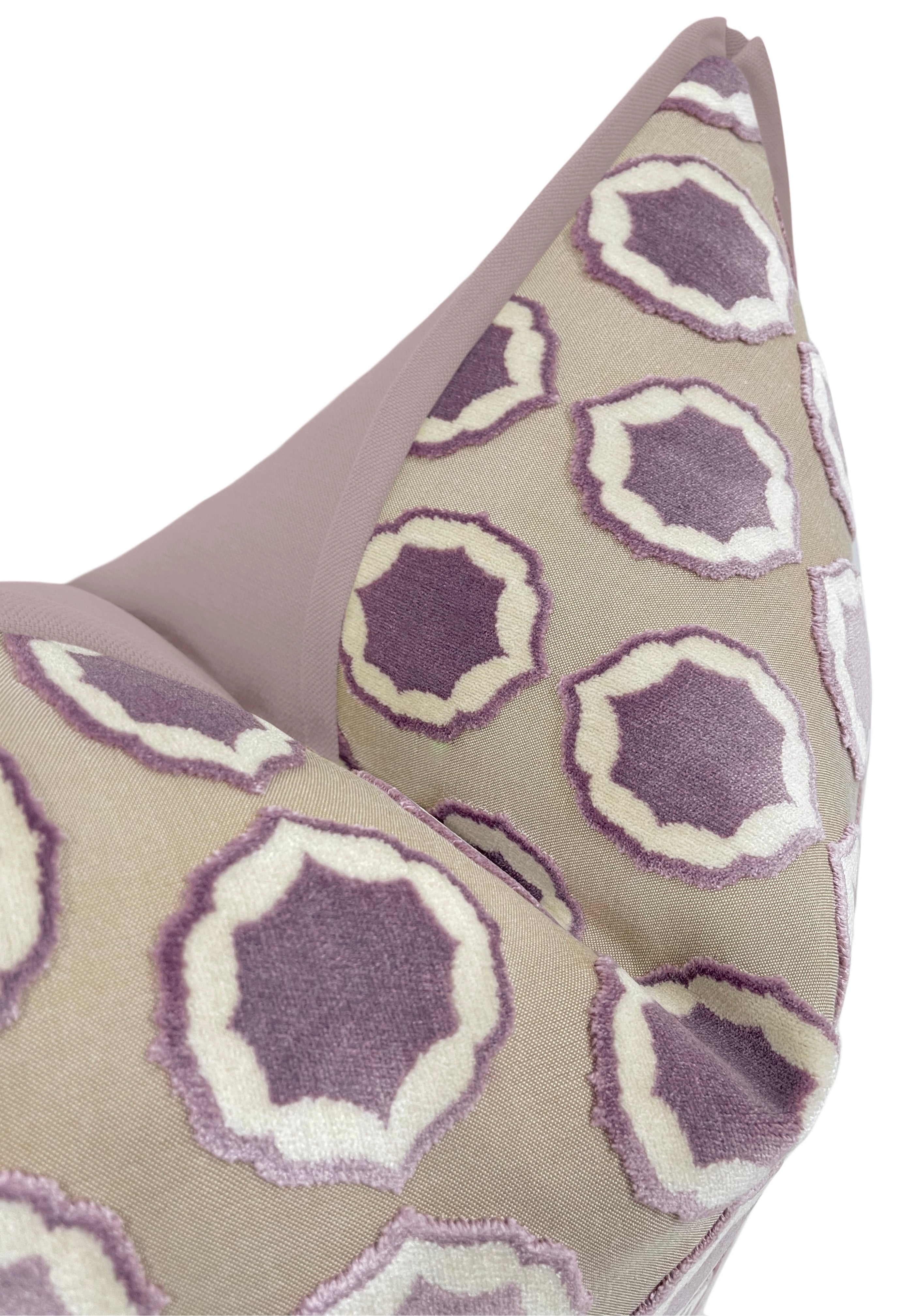 TIANA // GLYCINE + BLANC | MANUEL CANOVAS - 20" X 20" / CORDING / Smokey Lavender - Image 1