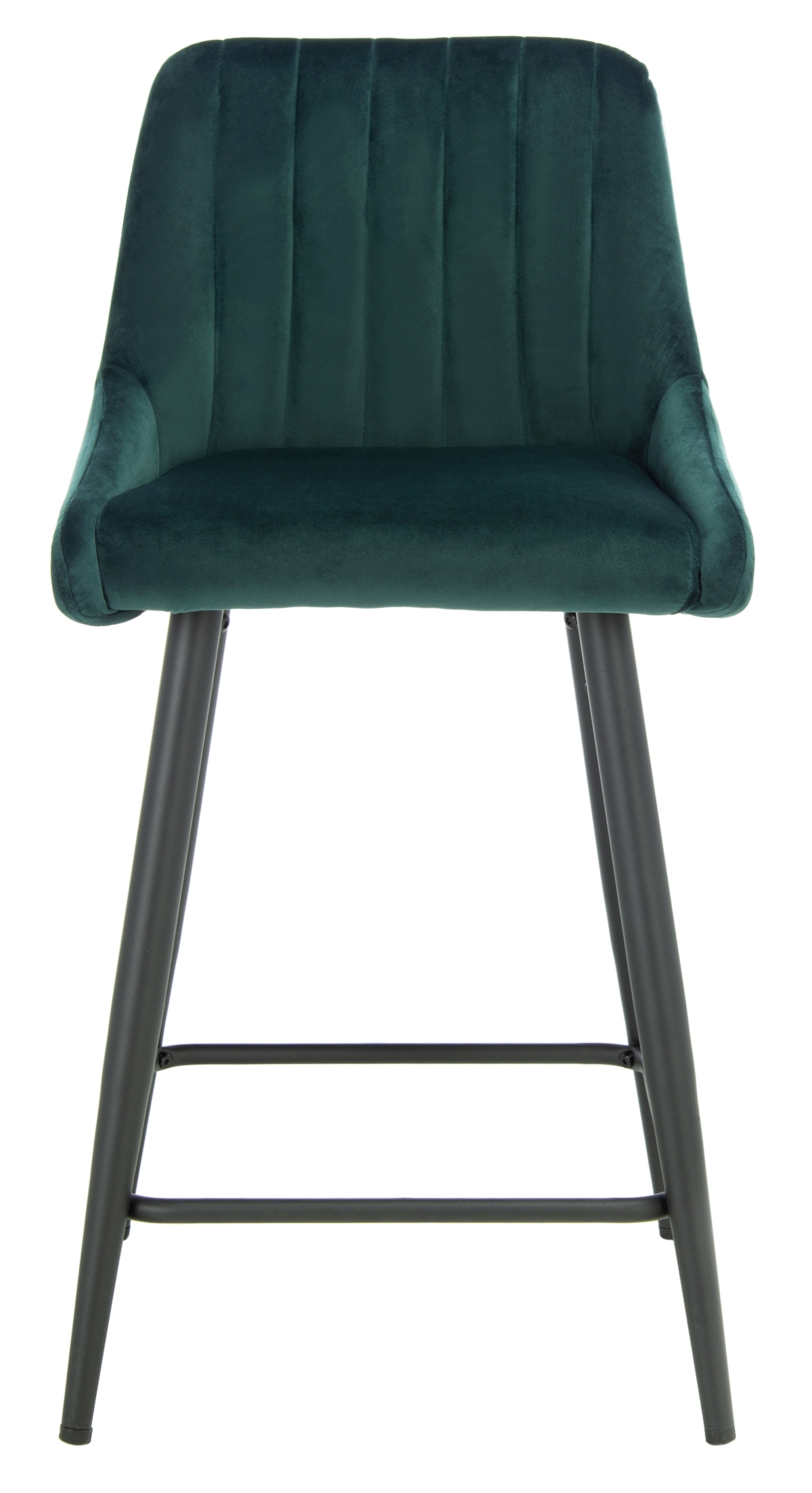 Helga Counter Stool - Malachite Green / Black - Safavieh - Image 0