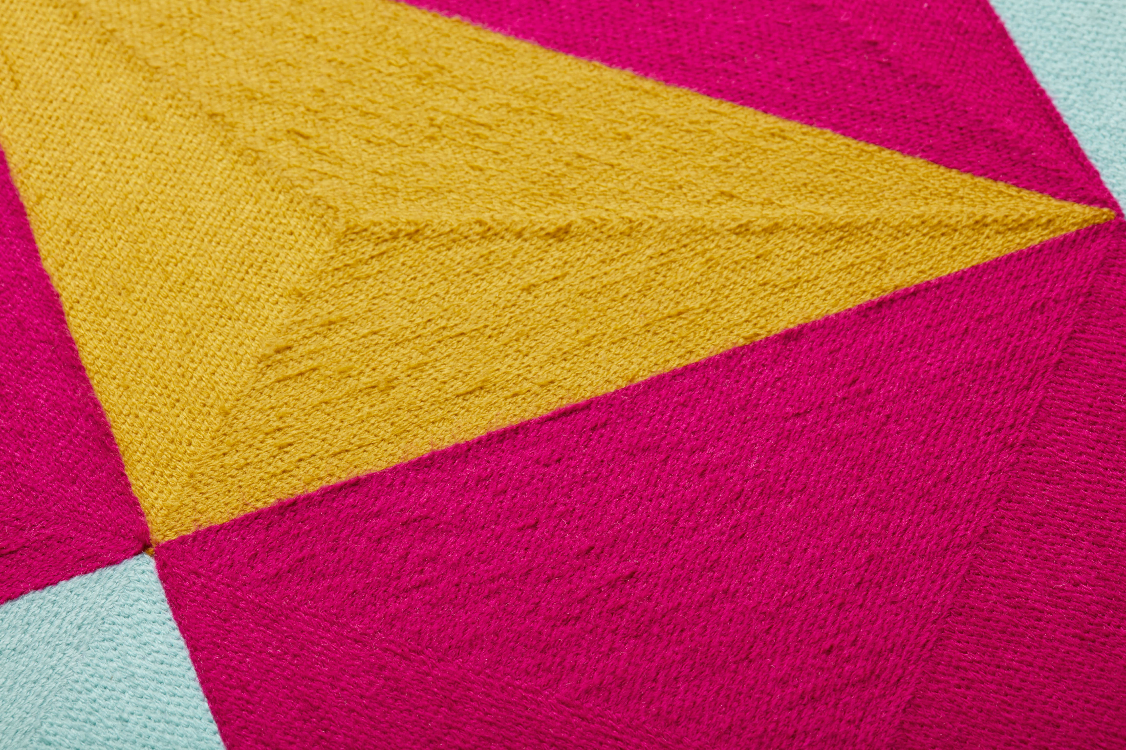 Loloi Fair And Square Pink / Gold 2' x 2' Wall Art - Image 2