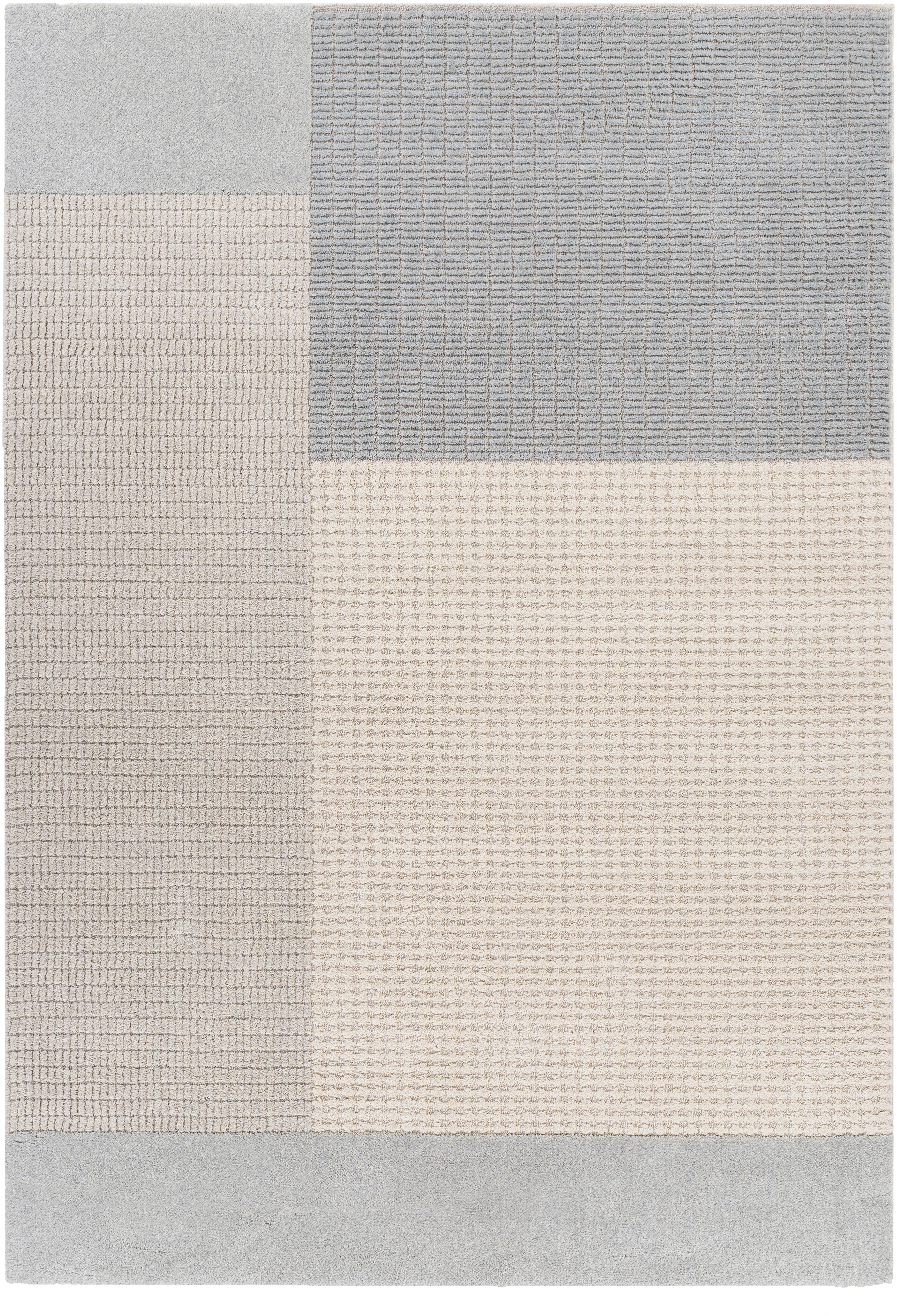 Flux Beige Indoor 2' x 2'11" Machine Woven Rug - Image 0