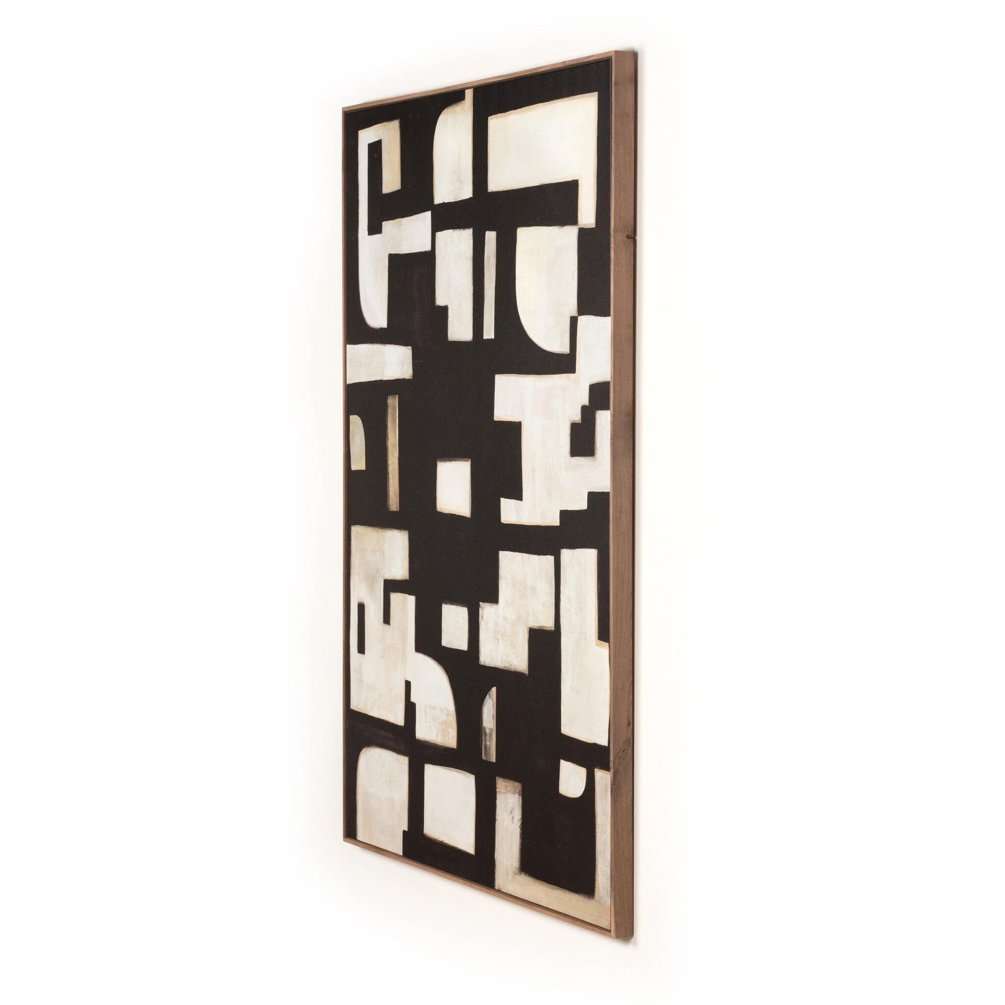 Civilization by Jess Engle - Rustic Walnut Floater - Image 1