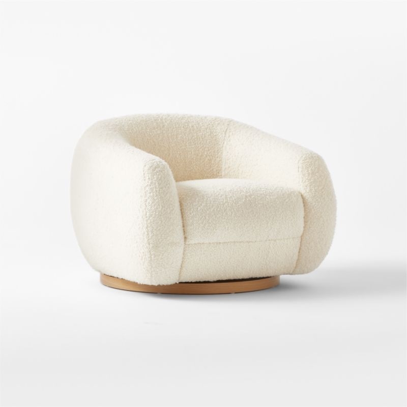 Laszlo Swivel Chair Bloce Cream by Ross Cassidy - Image 4