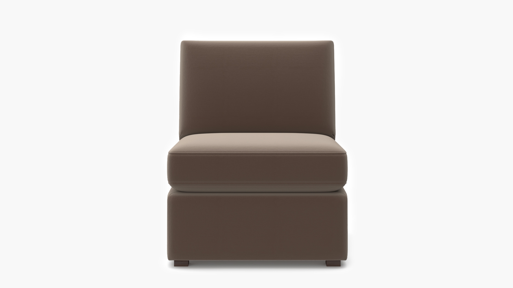 Grande Slipper Chair, Mink Performance Plush Velvet - Image 0
