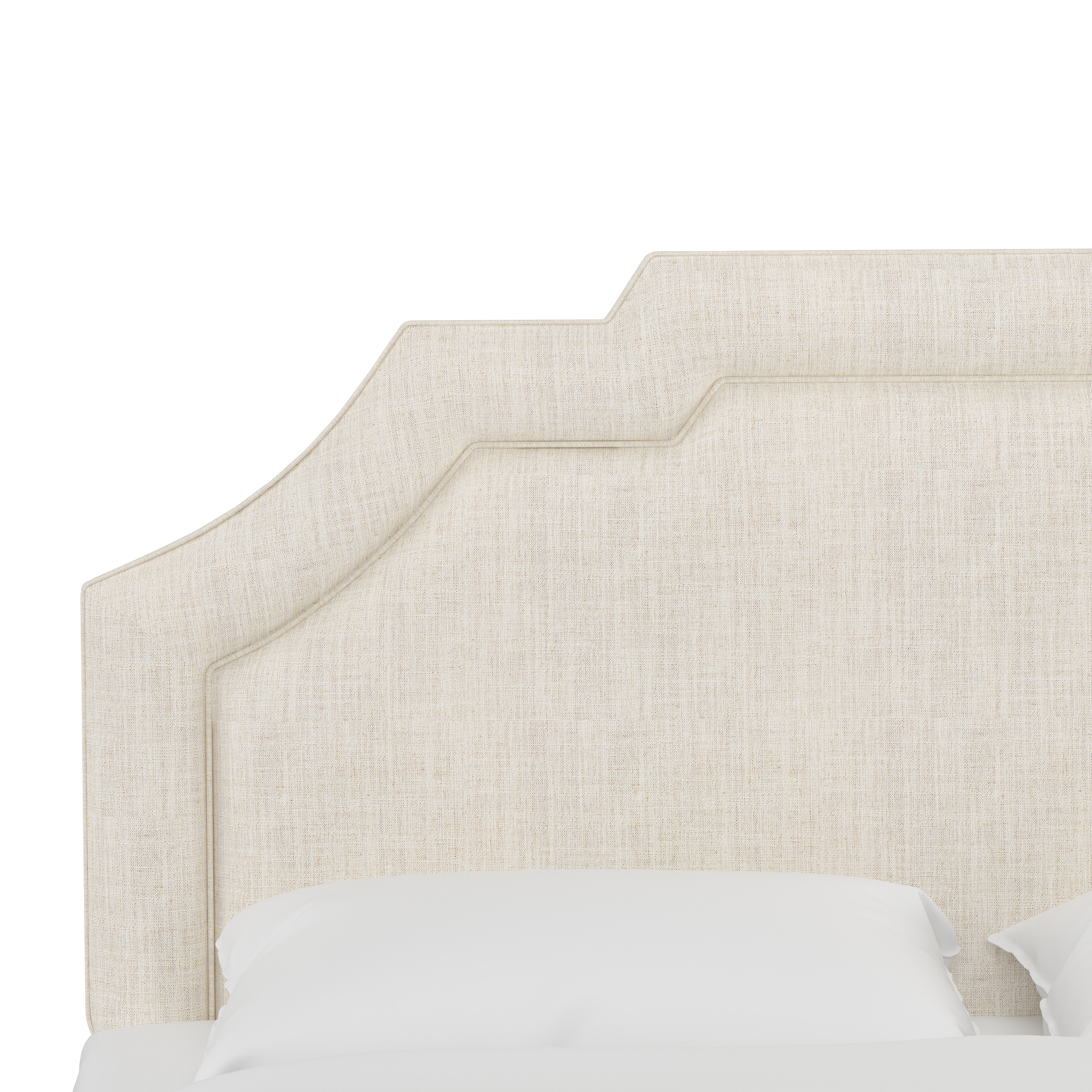 Queen Leona Bed in Linen Talc - Image 3