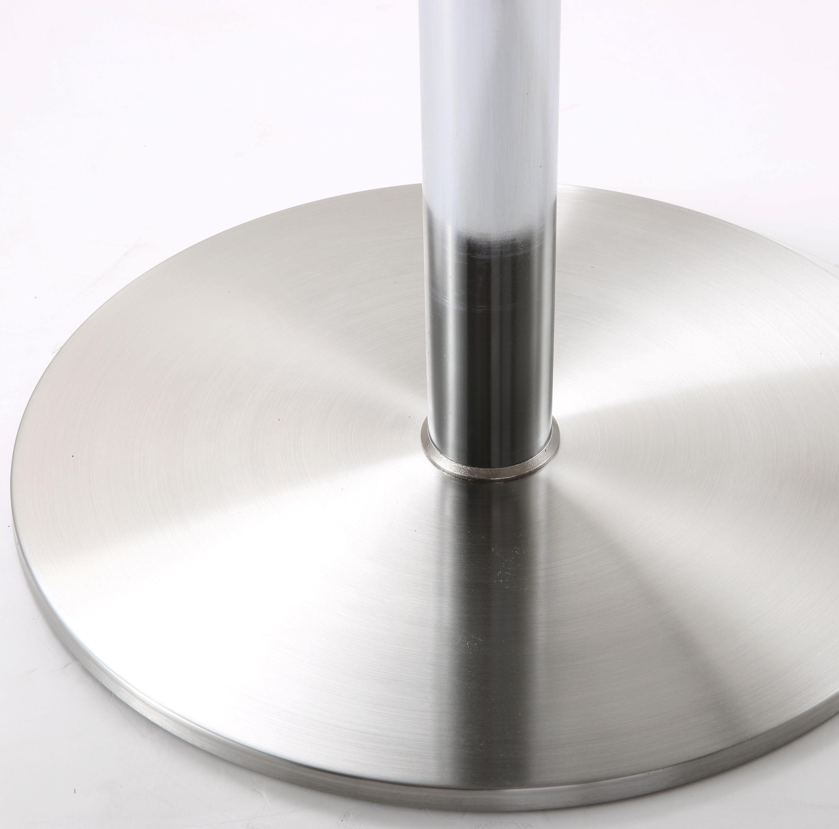 Fano White Stainless Steel Adjustable Barstool - Image 7