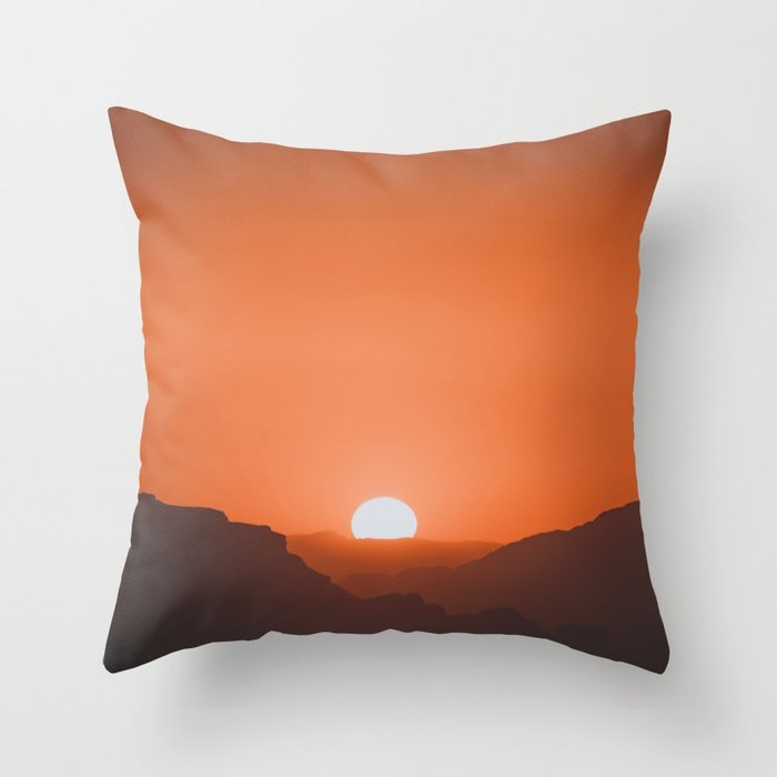 Wadi Rum Iii Throw Pillow by Luke Gram - Cover (24" x 24") With Pillow Insert - Indoor Pillow - Image 0