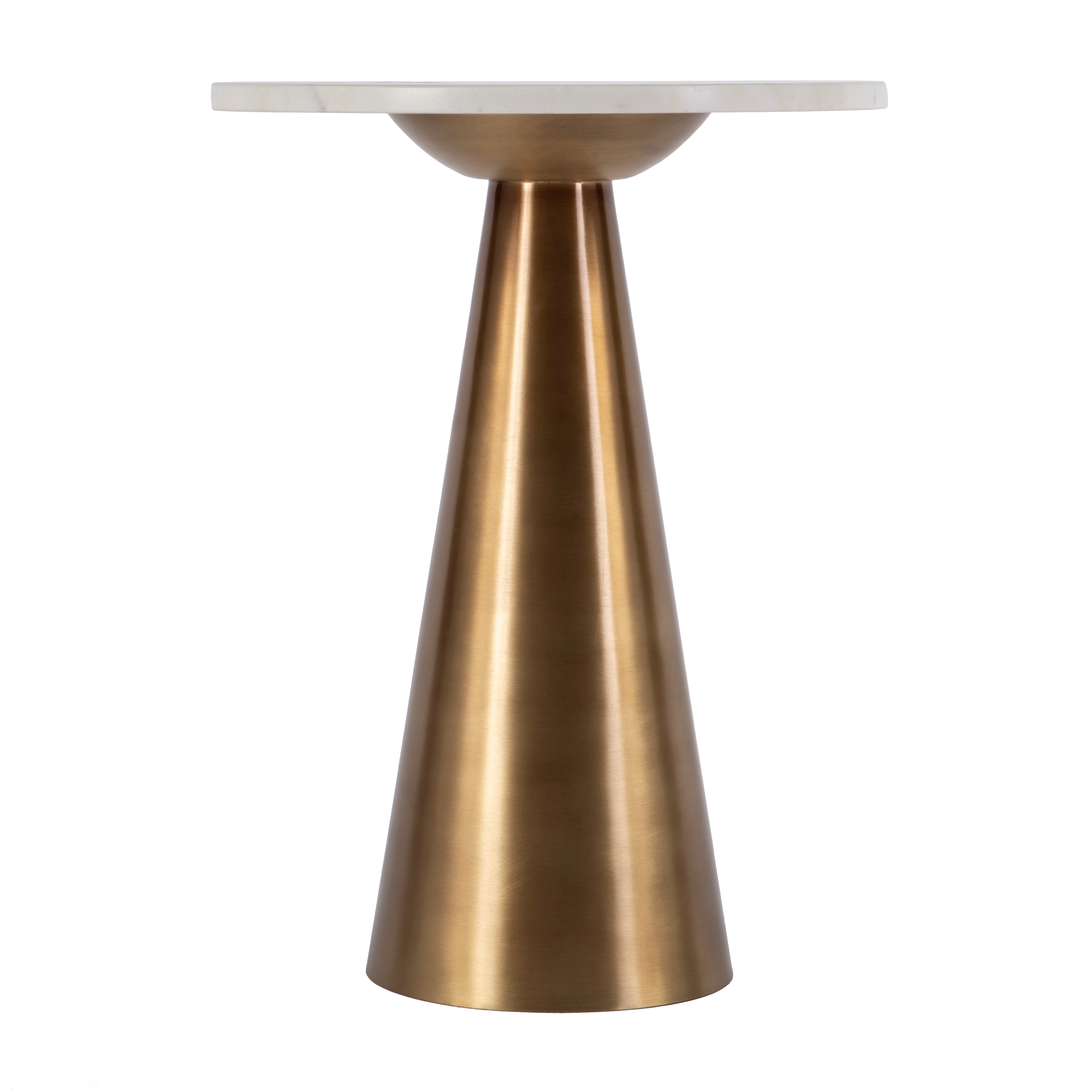 Hallie Antique Gold Side Table - Image 2