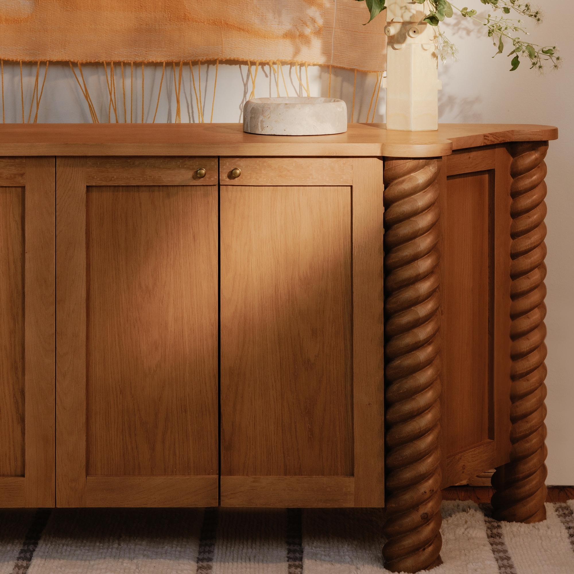 Treccia Sideboard Oak - Image 9