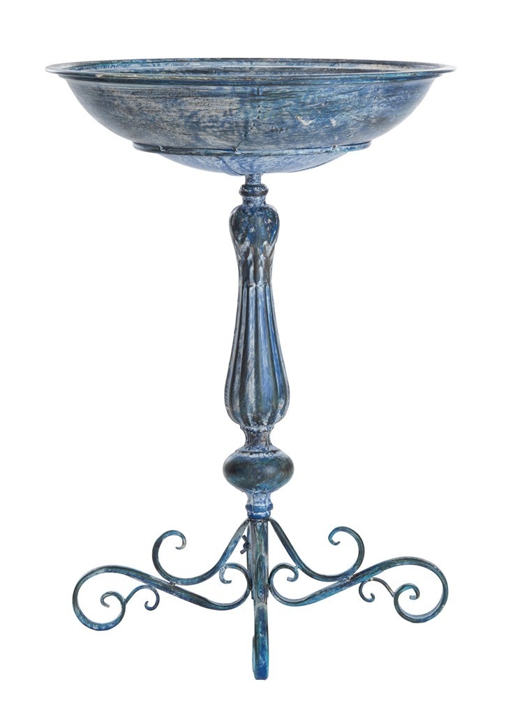 Orian Bird Bath - Mossy Blue - Safavieh - Image 4