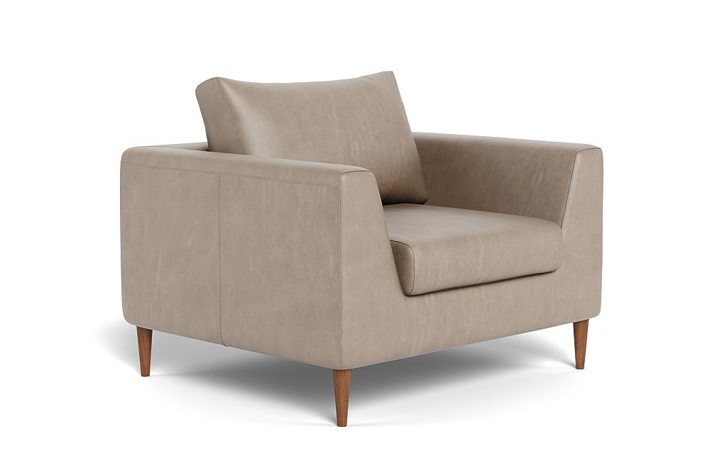 Asher Leather Accent Chair - Image 1