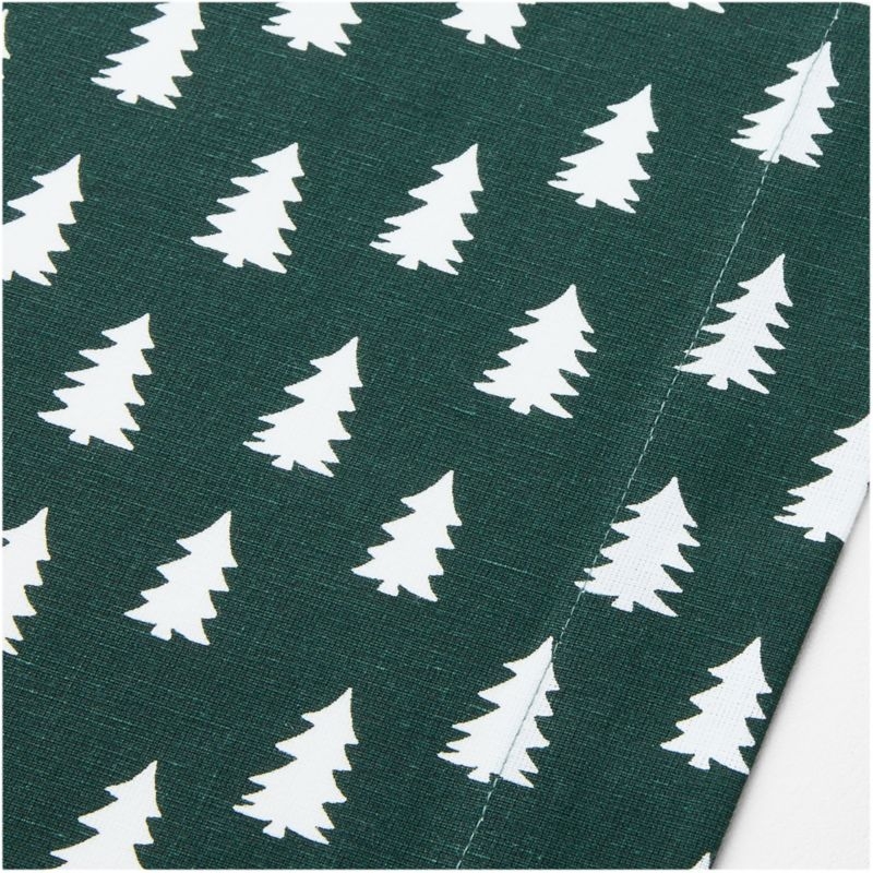 Green Trees 120" Table Runner - Image 1