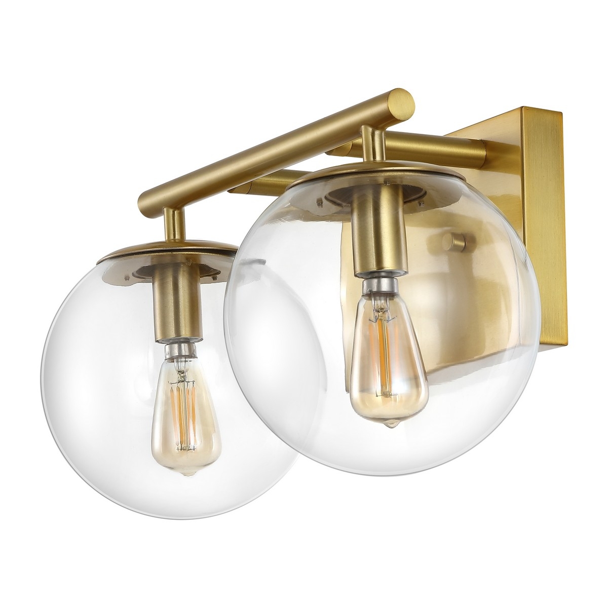 Severa 2Lt 14" Wall Sconce - Brass - Safavieh - Image 4