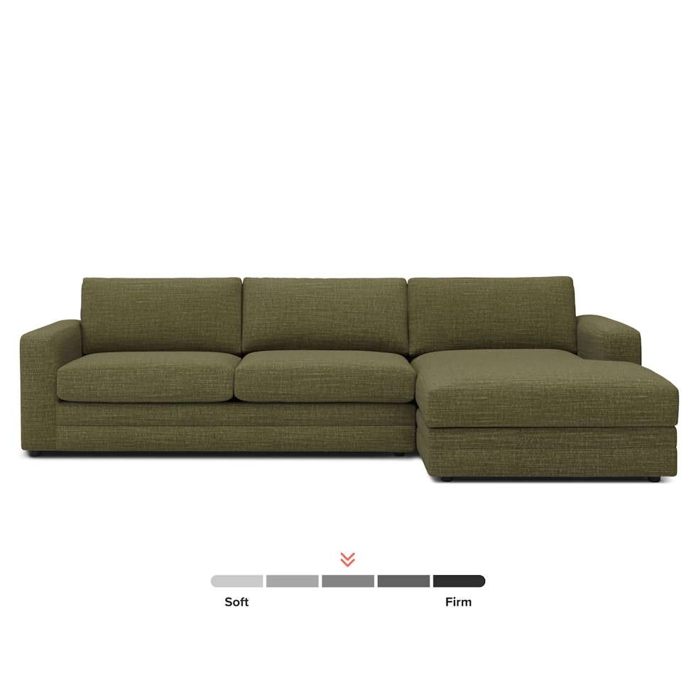Riley 118" Right Storage Sleeper Sectional - Napa Moss - Image 1