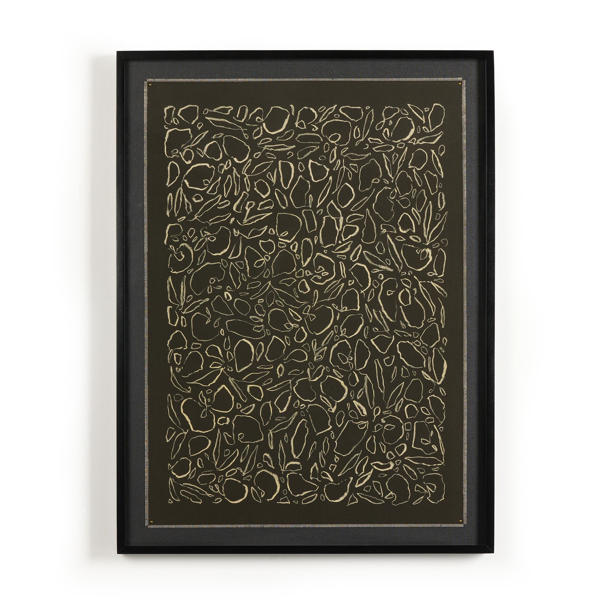 Cream On Black Glimmer by Laurel-Dawn Latshaw - Black 1.5 Maple - Image 0