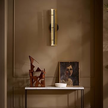 LED Perforated Sconce, Dark Bronze - Image 1
