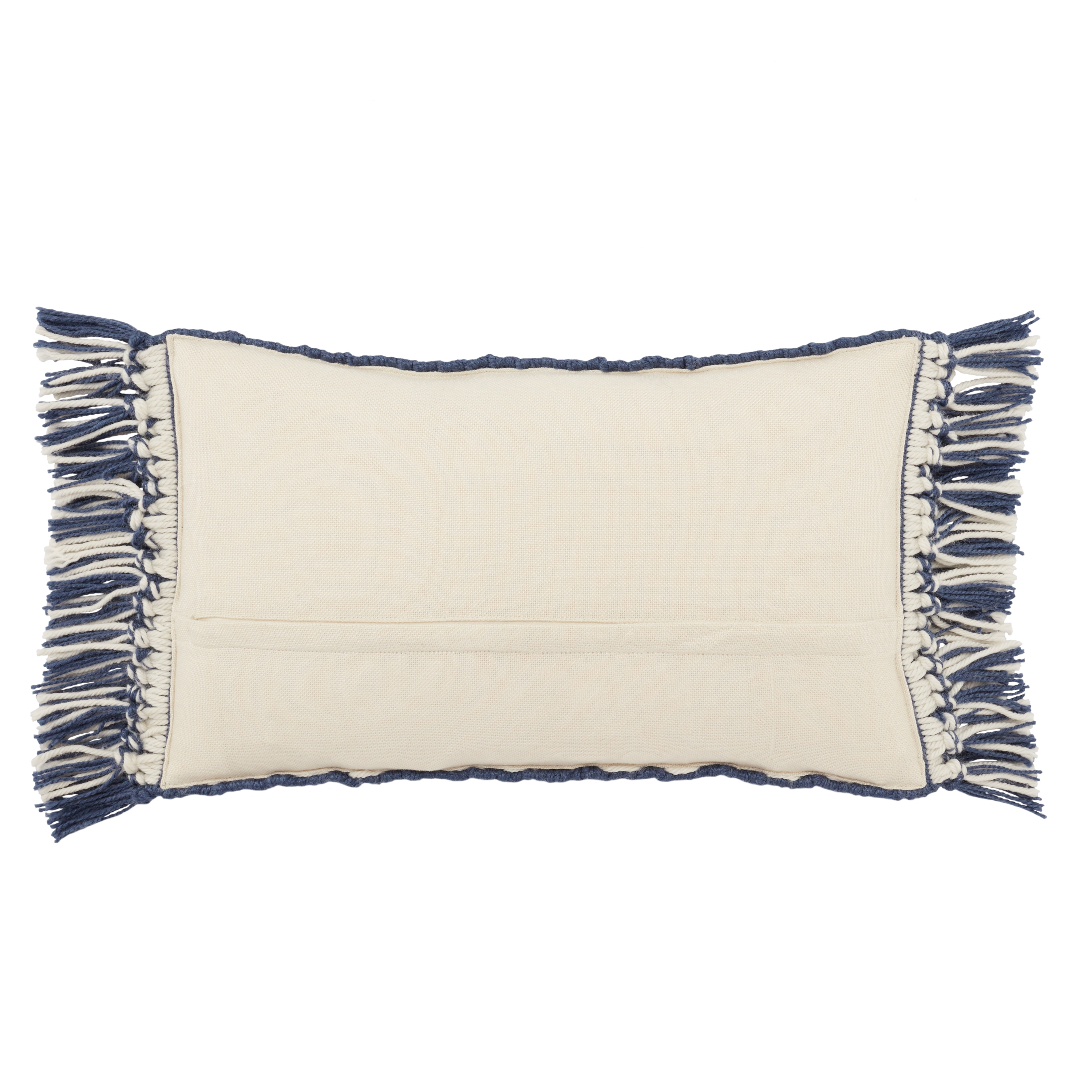 Design (US) Dark Blue 13"X21" Pillow I-O - Image 1