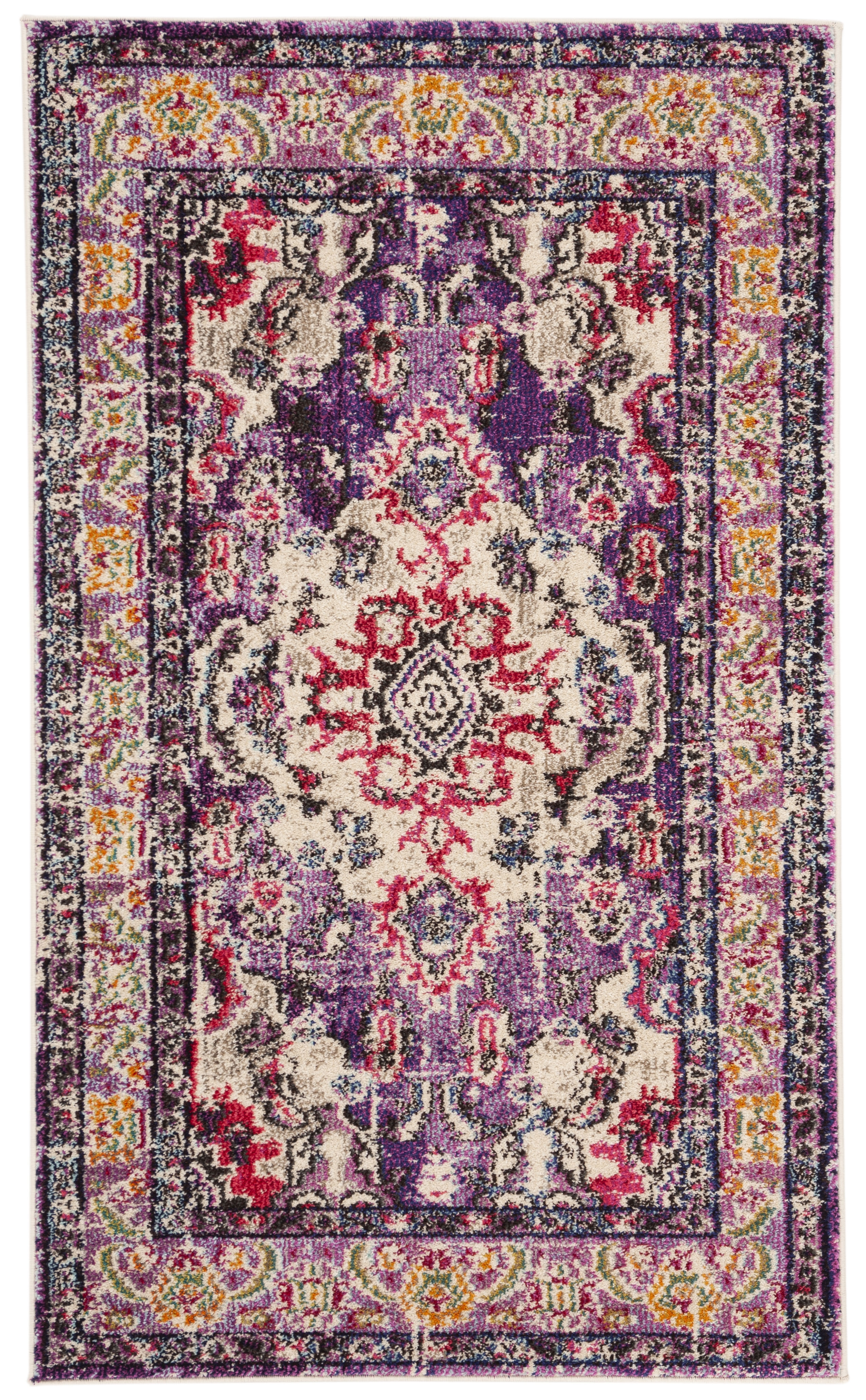 Arlo Home Woven Area Rug, MNC243P, Violet/Fuchsia,  3' X 5' - Image 0