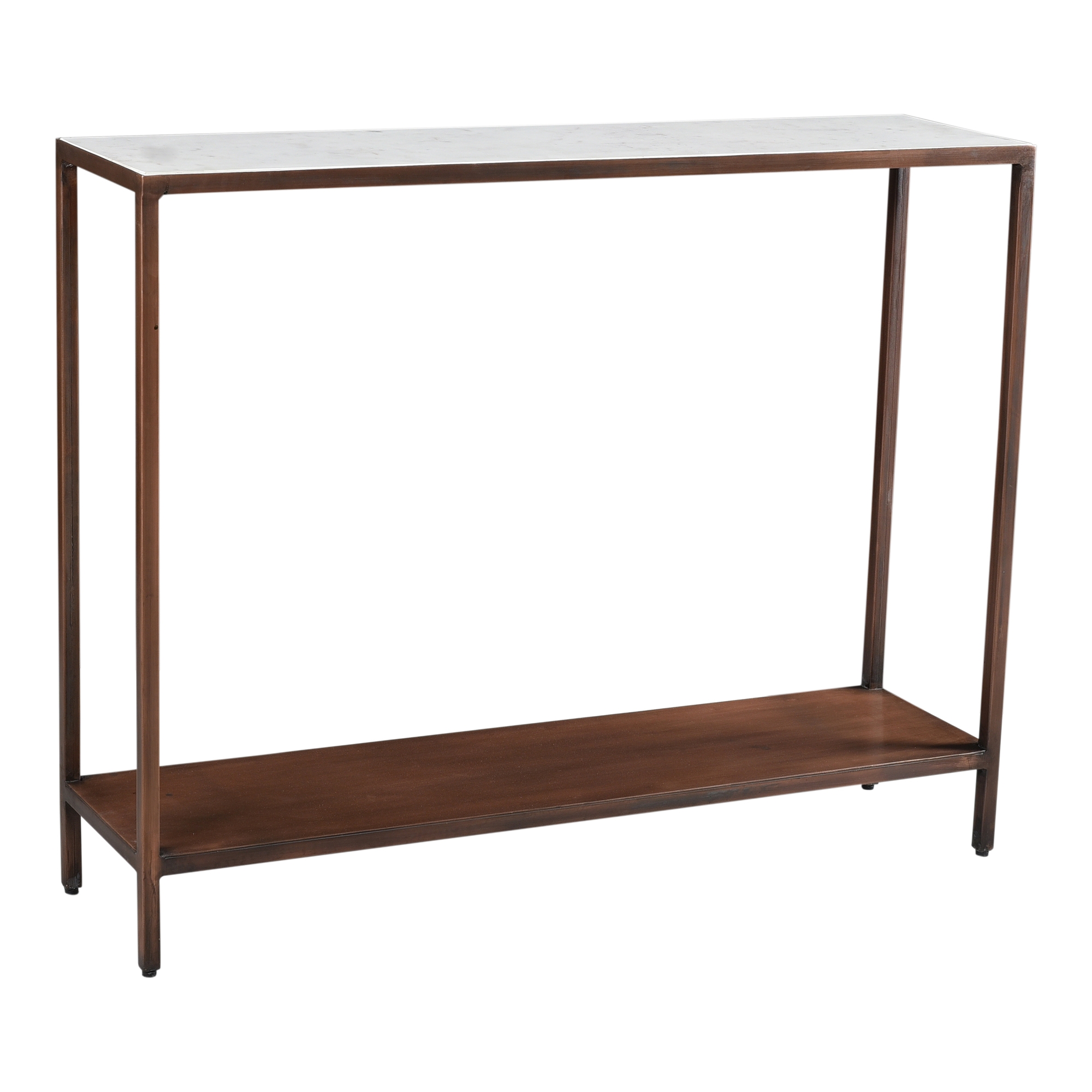 Bottego Console Table Antique Copper - Image 1