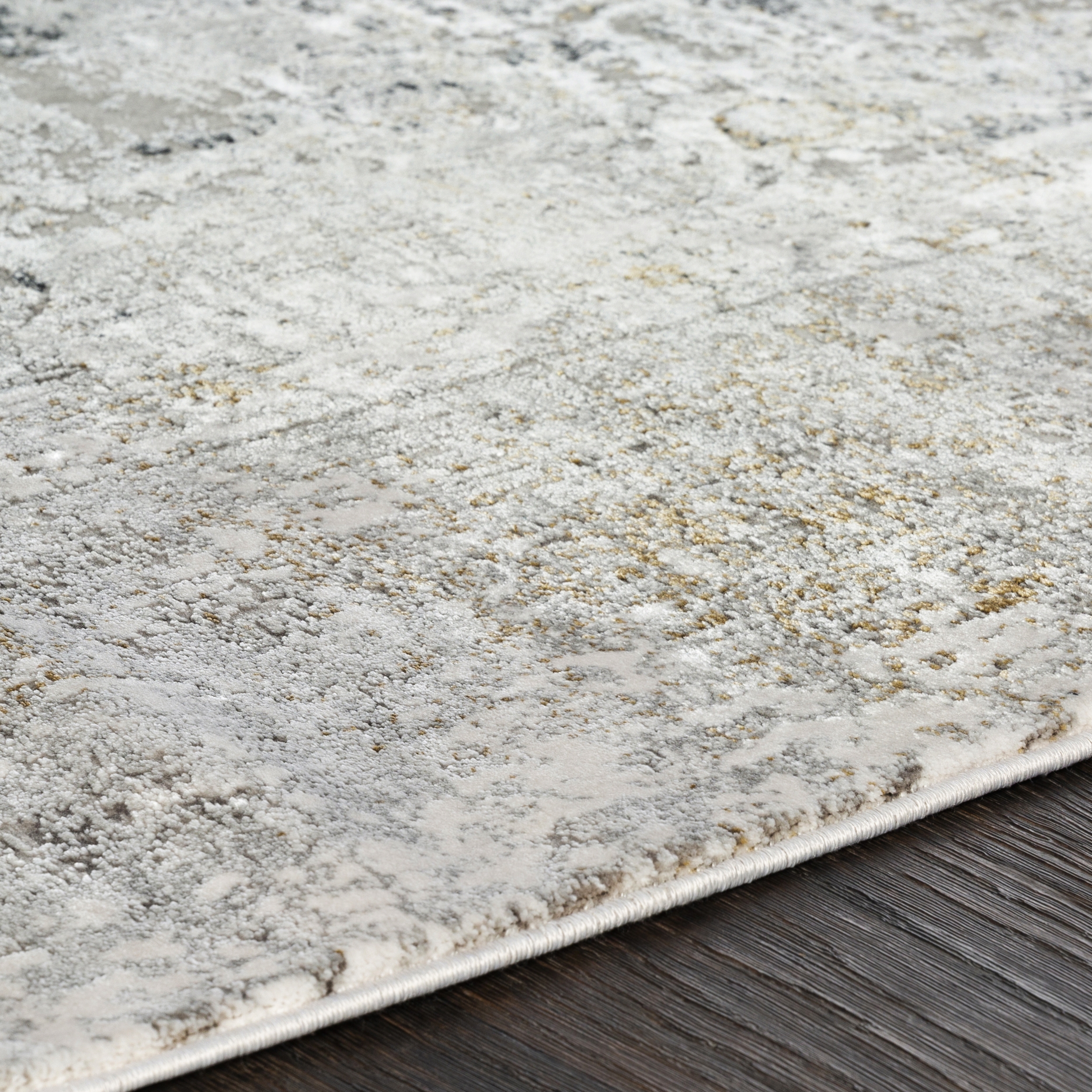 Solar Gray Indoor 9'8" x 13'1" Machine Woven Rug - Image 3