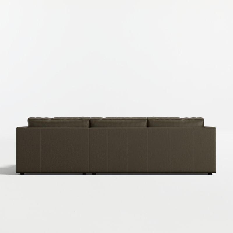 Aris Deep 2-Piece Leather Sectional Sofa with Chaise Lounge - Image 4