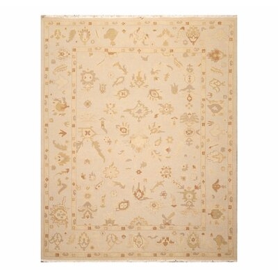 Oriental Rug Of Houston 7'9''X9'9'' Hand Knotted Wool Oriental Area Rug Moss, Beige Color - Image 0