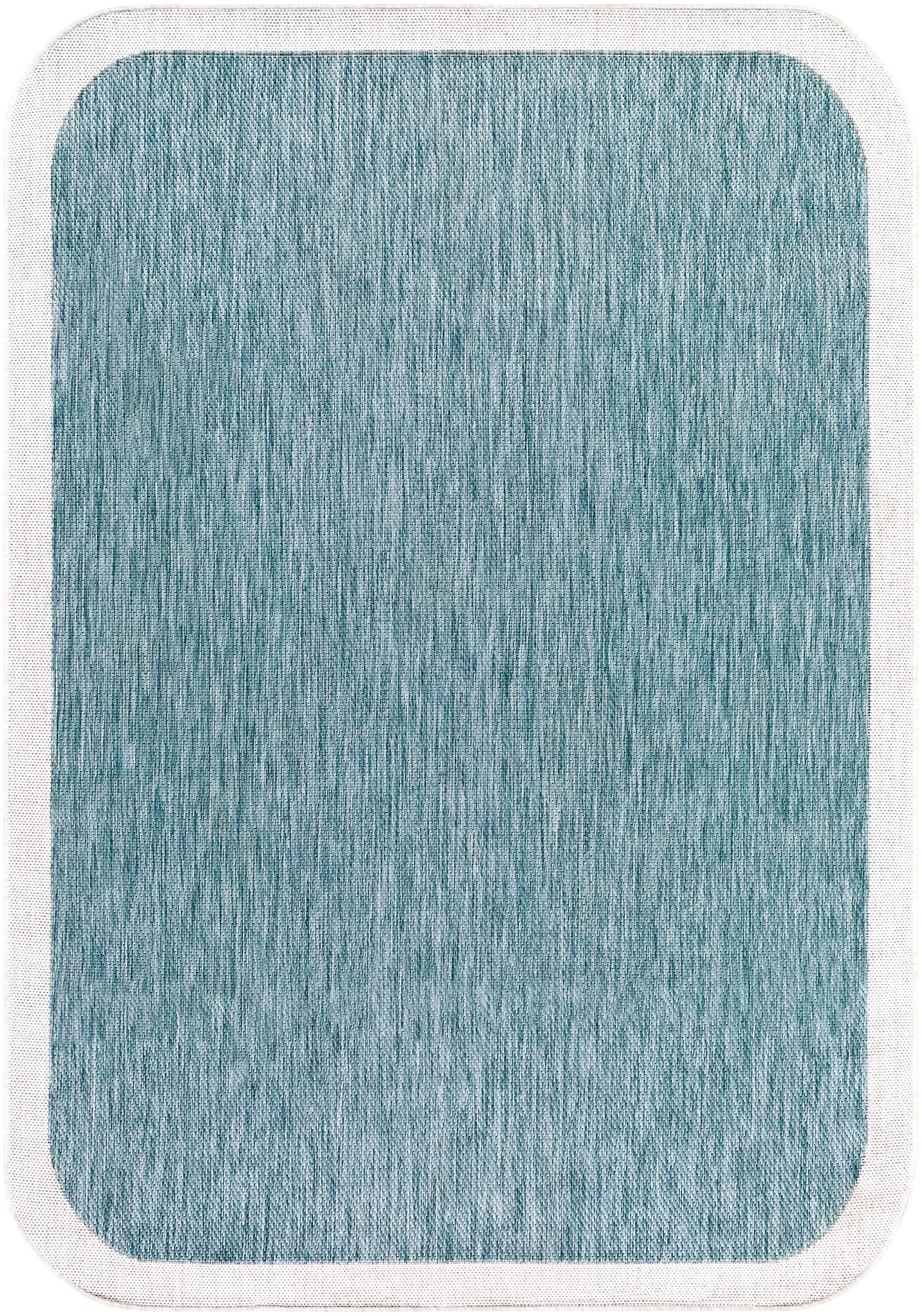 Miami Beach Blue Outdoor 2'7" x 7'3" Machine Woven Rug - Image 0