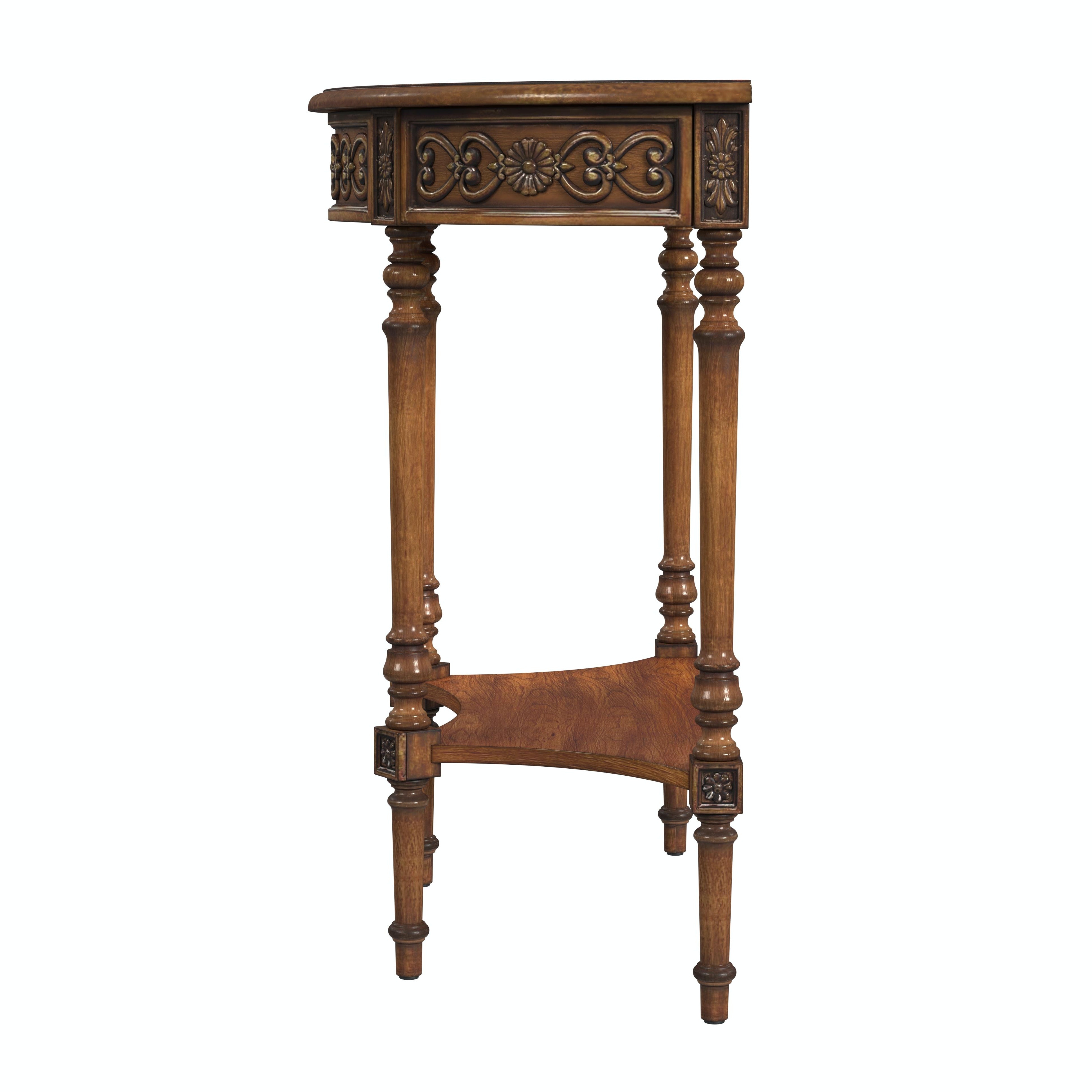 Danelle Antique Cherry Console Table - Image 1