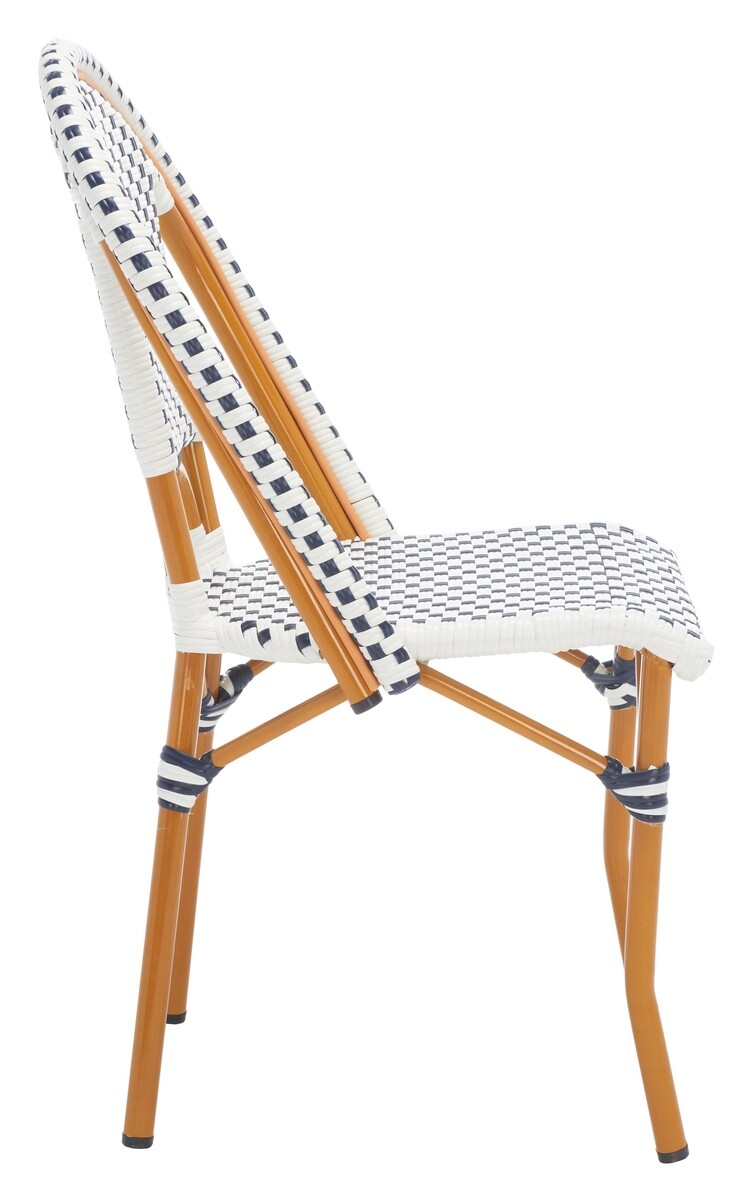 California Side Chair - White/Navy - Safavieh - Image 6