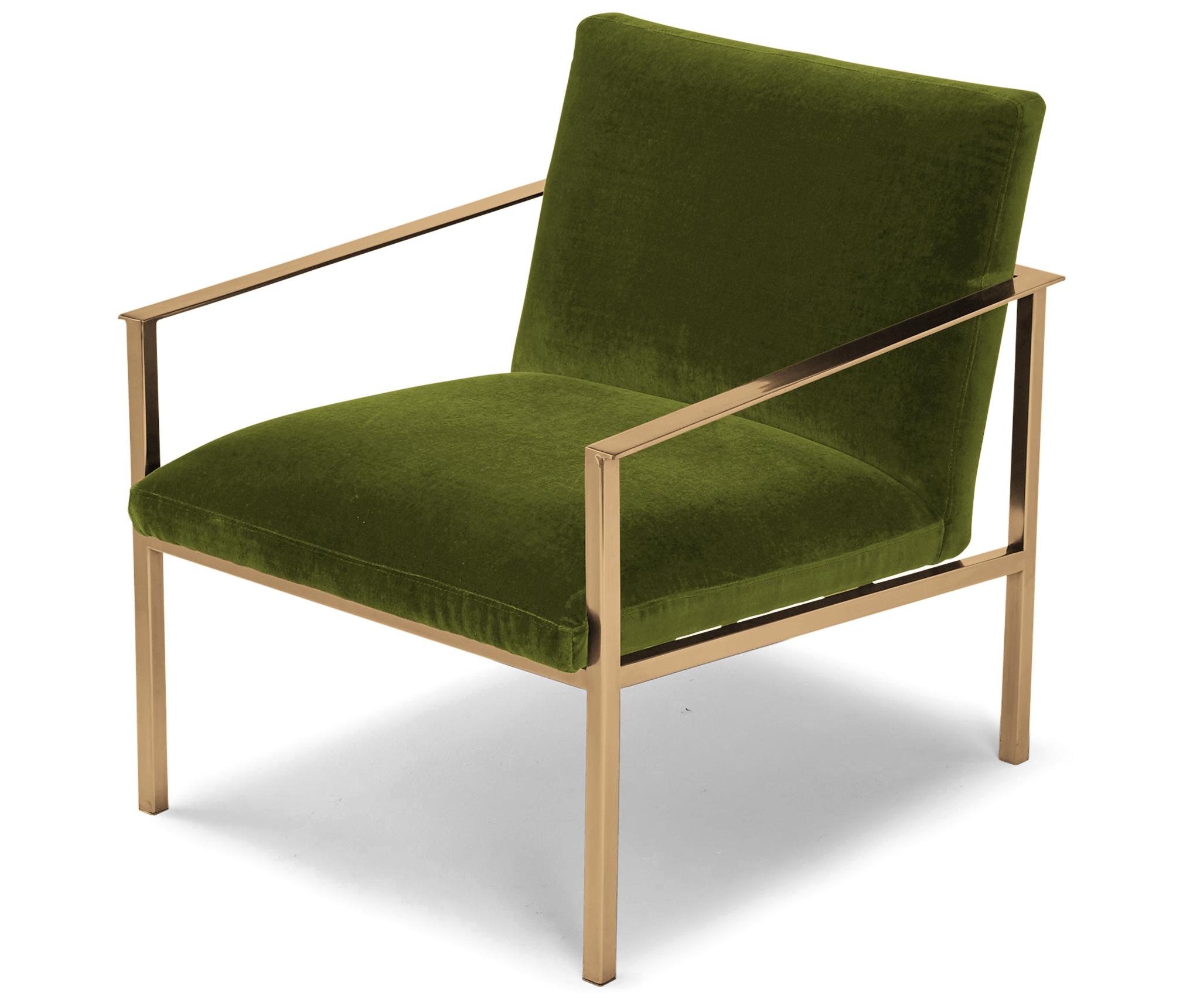 Green Orla Mid Century Modern Accent Chair - Royale Apple - Image 4