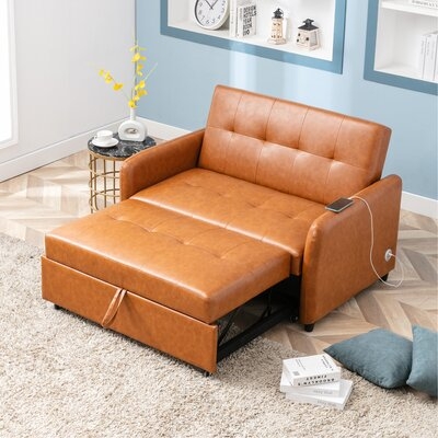 51.5" Flared Arm Sofa Bed - Image 0