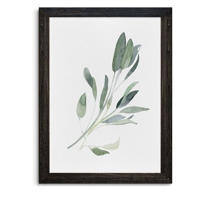 'Simple Sage I' - Picture Frame Print on Glass - Image 0
