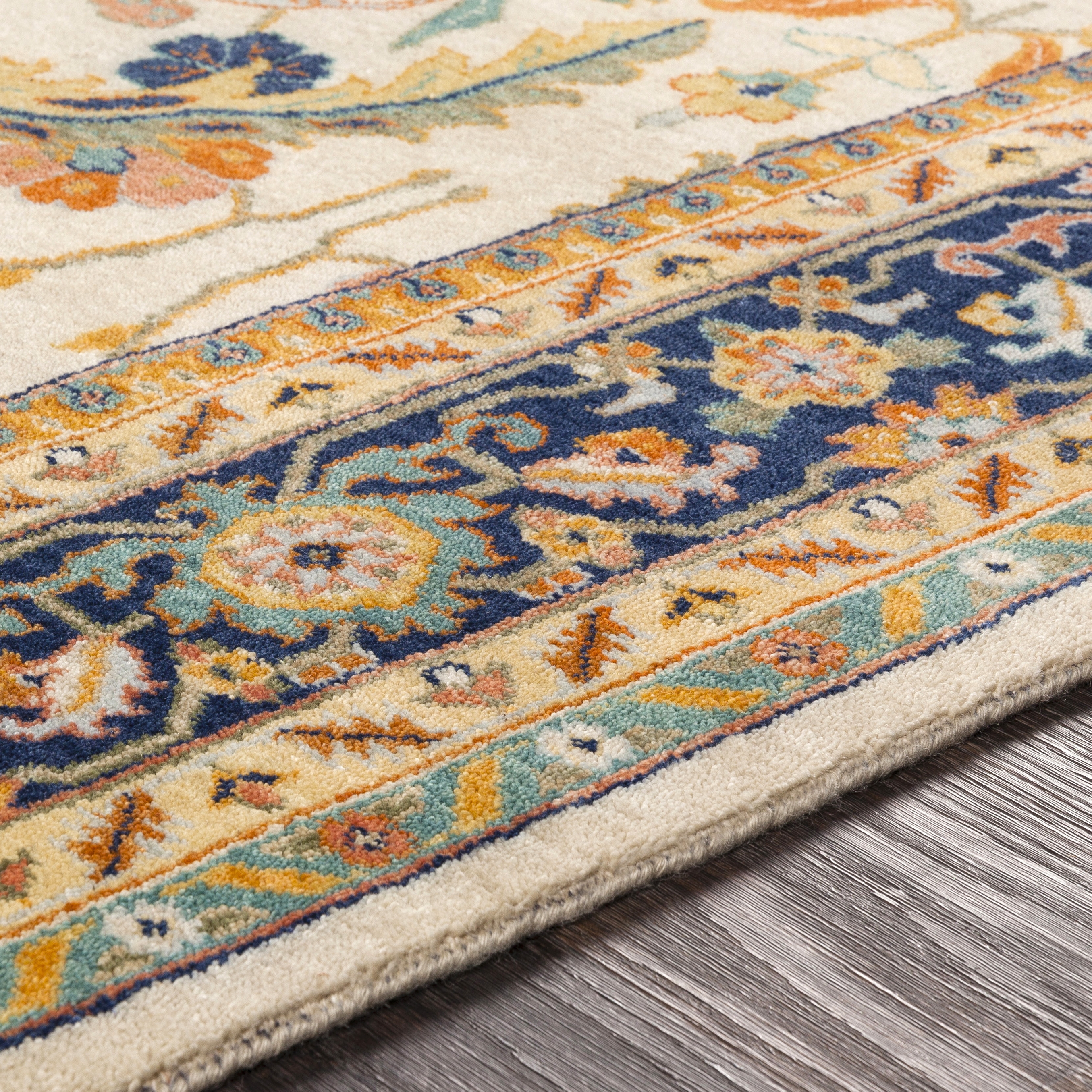 Taj Mahal Beige Indoor 2' x 3' Handmade Rug - Image 3