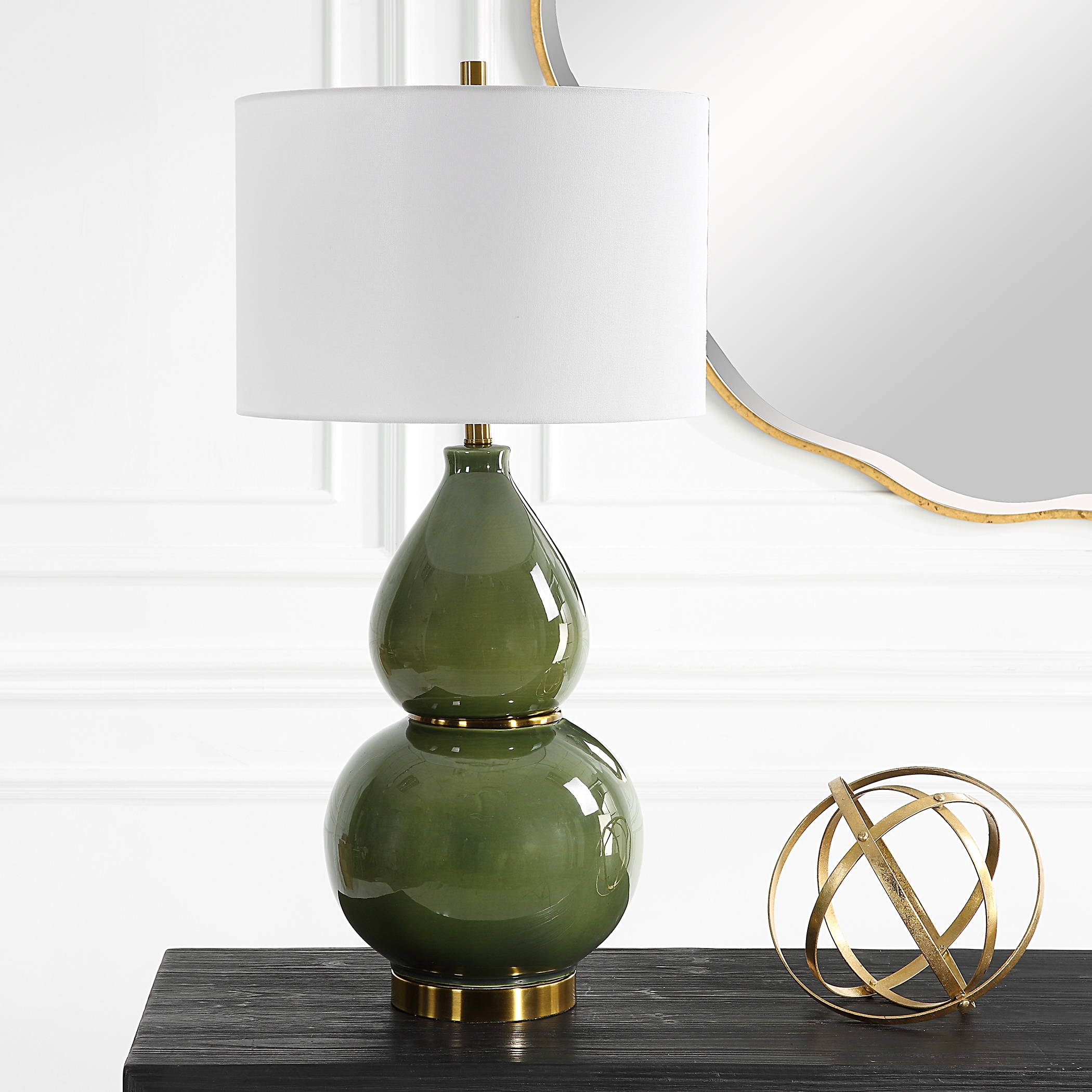 Gourd Green Table Lamp - Image 3