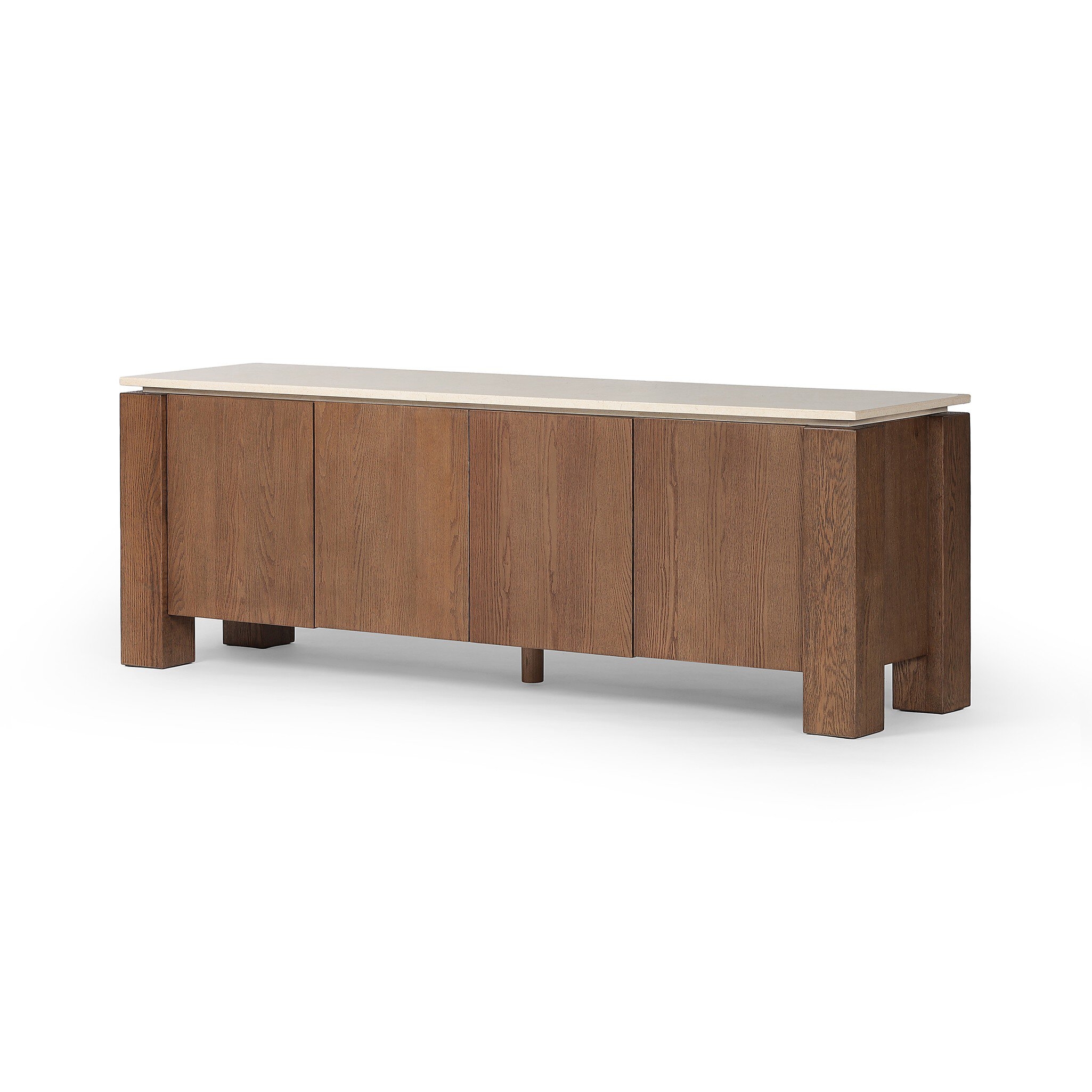 Gibbs Media Console - Tan Oak Veneer - Image 1