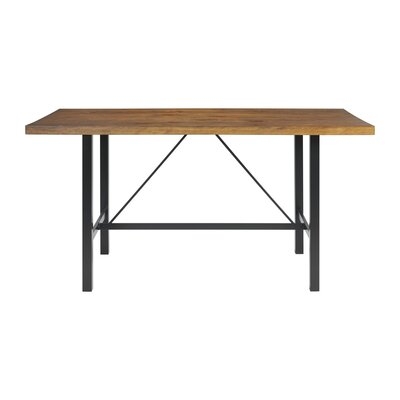 17 Stories Ardice Rectangular Counter Table In Brown - Image 0